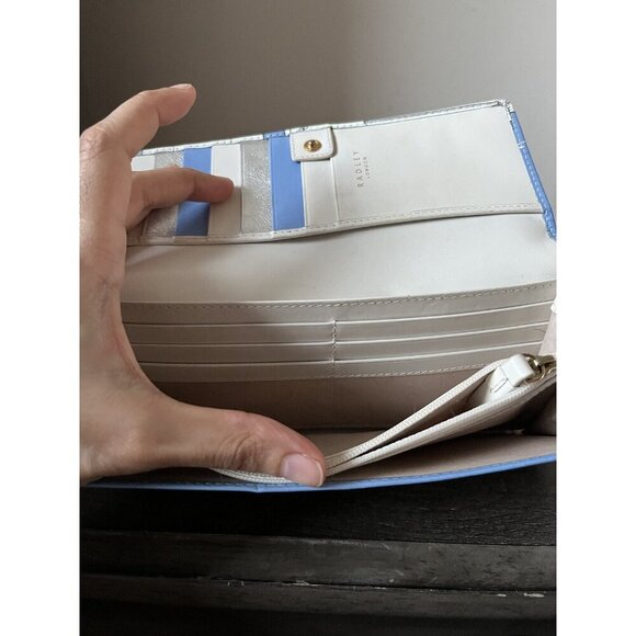 Radley London The Observatory Flapover Leather Matinee Wallet Dalmatian Scottie - Picture 8 of 10